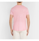 Orlebar Brown - OB-T Slim-Fit Linen T-Shirt - Men - Pink