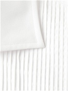 Dunhill - Spread-Collar Bib-Front Pintucked Cotton Tuxedo Shirt - White