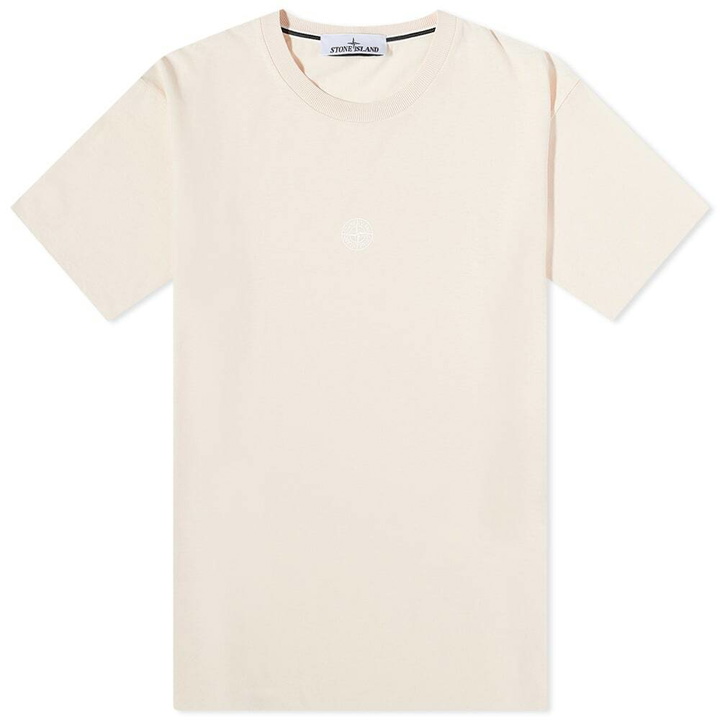 Photo: Stone Island Men's Mosaic Four Print T-Shirt in Light Pink