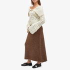 Holzweiler Women's Knitted Cardigan in Ecru