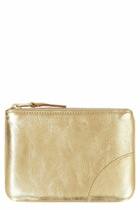 Comme des Garçons Wallet Logo Detail Flat Leather Pouch