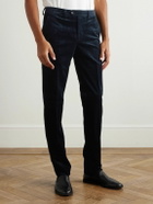 Rubinacci - Straight-Leg Cotton-Corduroy Trousers - Blue