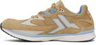 Lanvin Beige & Blue Meteor Runner Sneakers