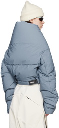 Templa Blue Wrap Down Jacket