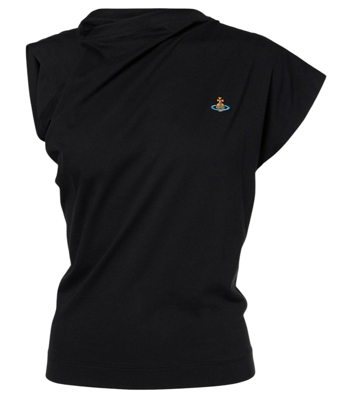 Vivienne Westwood Hebo Orb draped cotton top Vivienne Westwood
