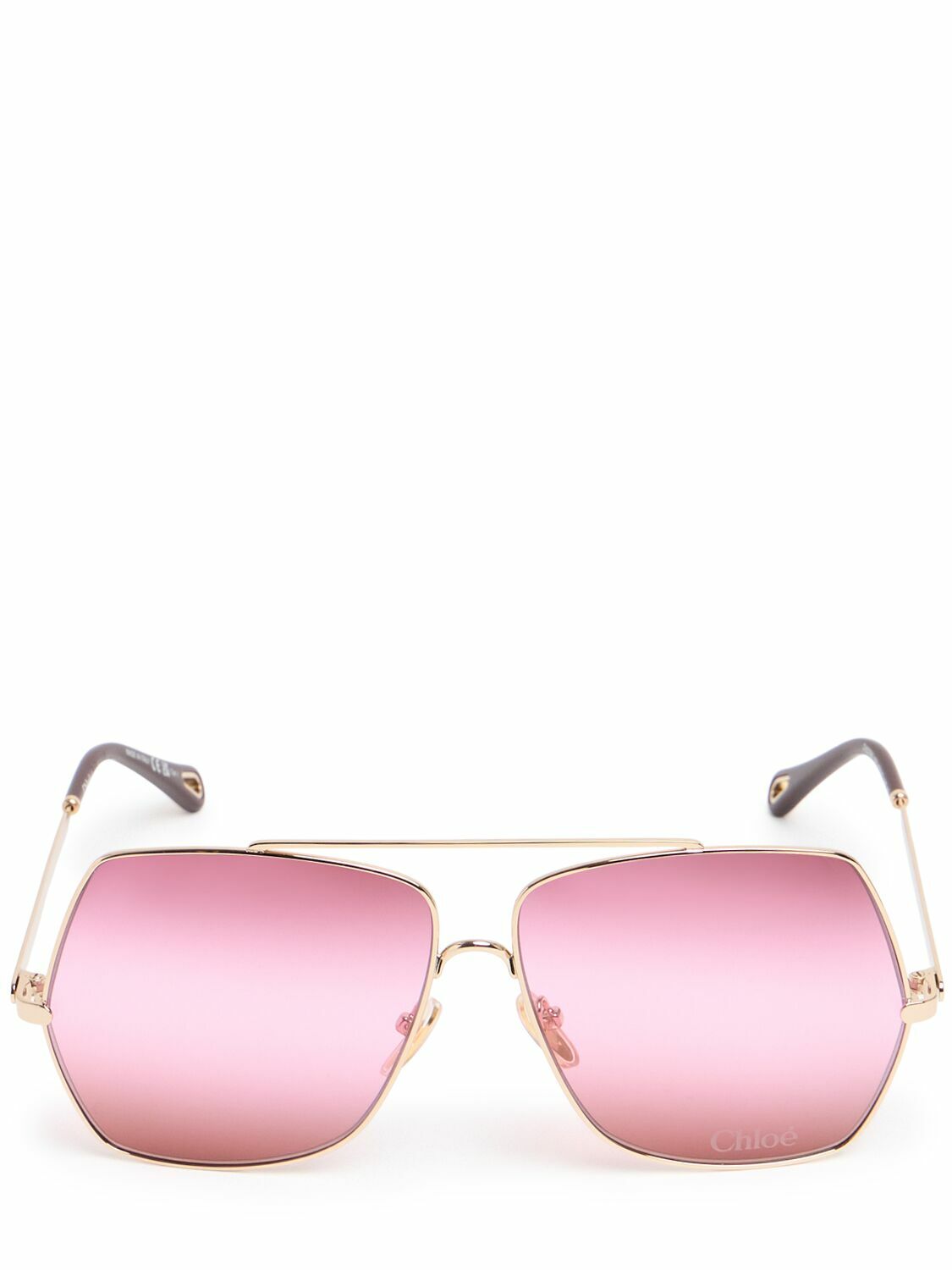 CHLOÉ Squared Metal Sunglasses Chloe