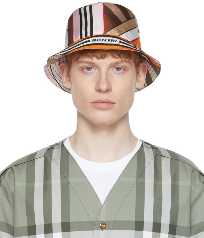Photo: Burberry Multicolor Stripe Bucket Hat
