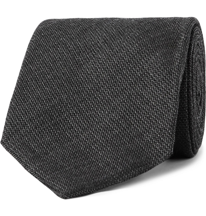 Photo: TOM FORD - 7.5cm Silk and Wool-Blend Tie - Gray