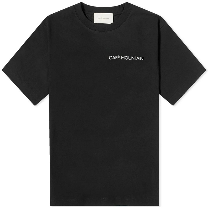 Photo: Café Mountain Men's Clubhouse T-Shirt in Black