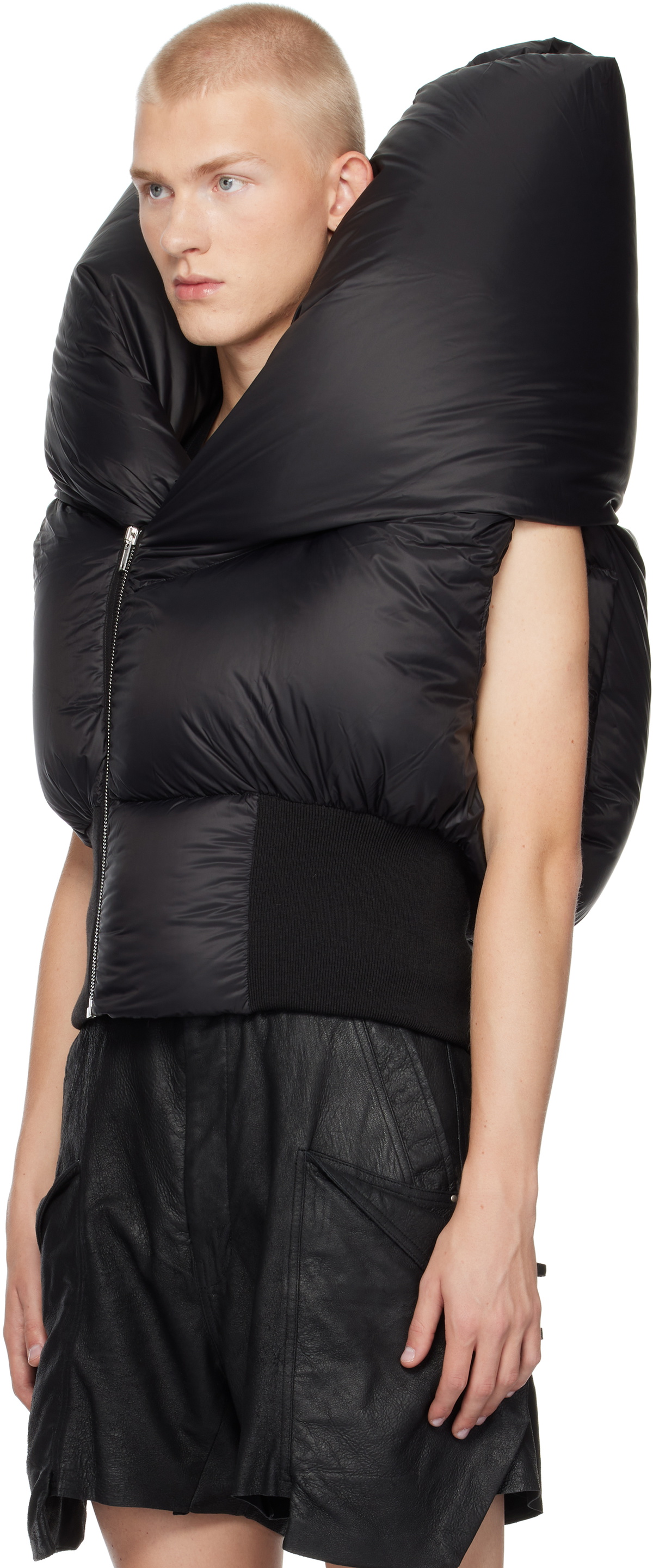 Rick Owens Black Porterville Anubis Down Vest Rick Owens