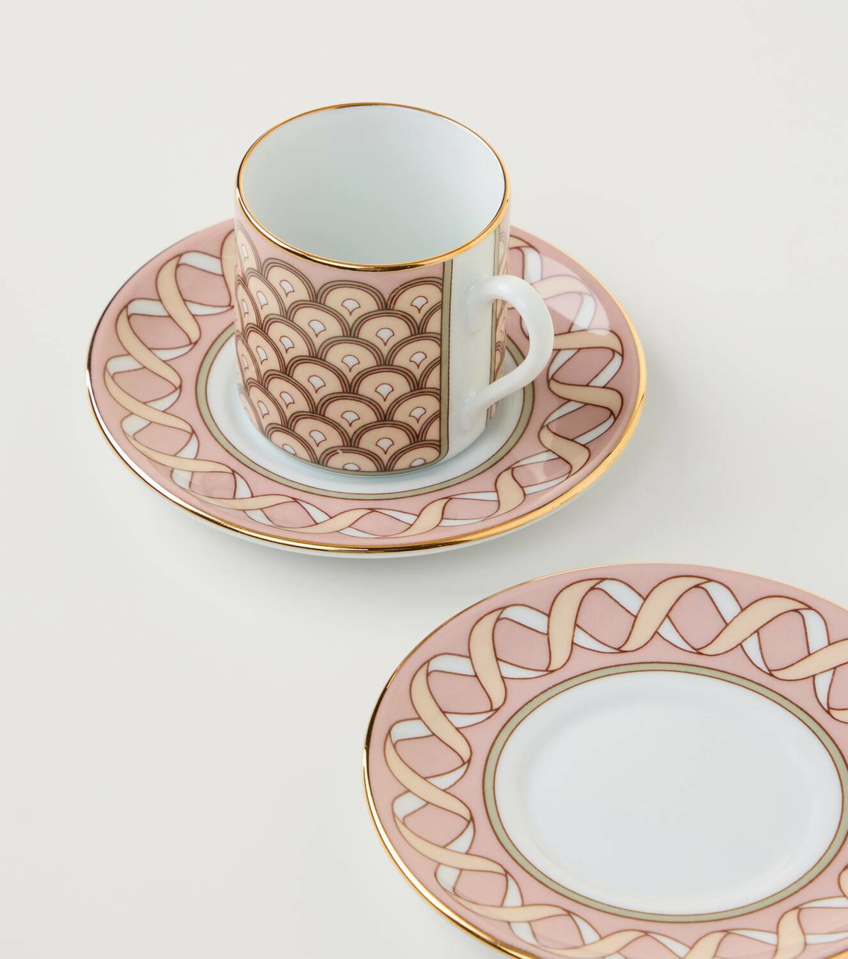 La DoubleJ Impero set of 2 espresso cups and saucers