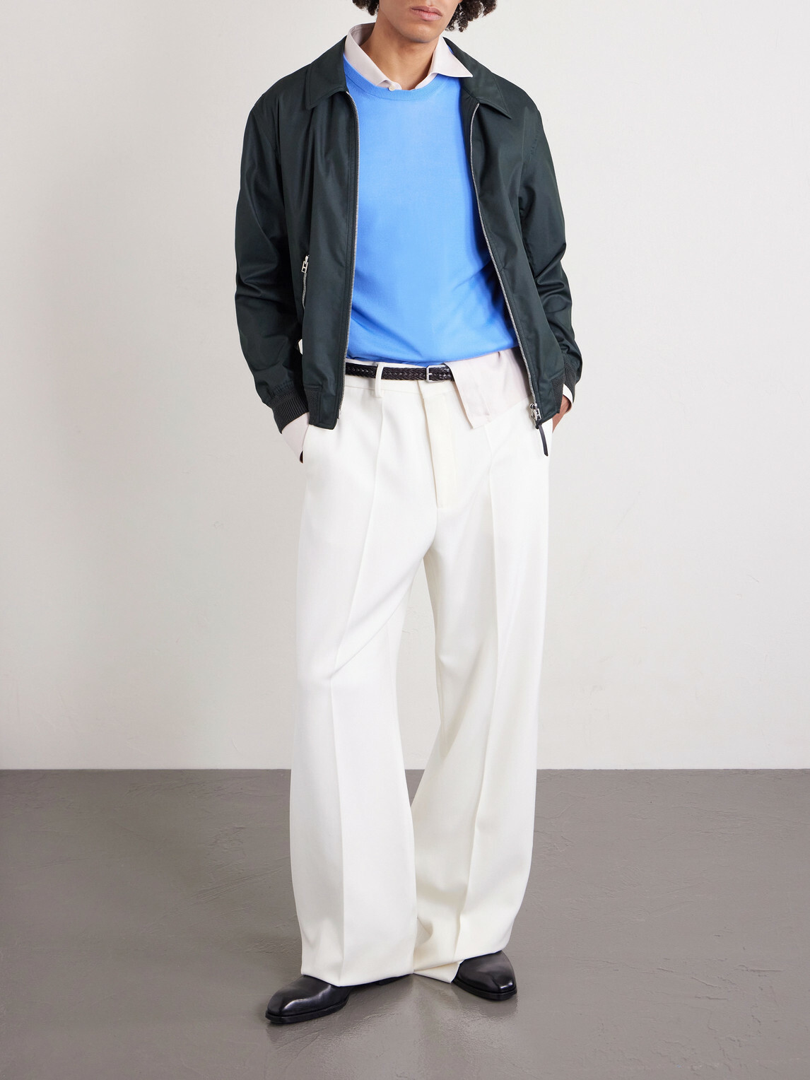 TOM FORD - Cotton-Blend Twill Blouson Jacket - Green