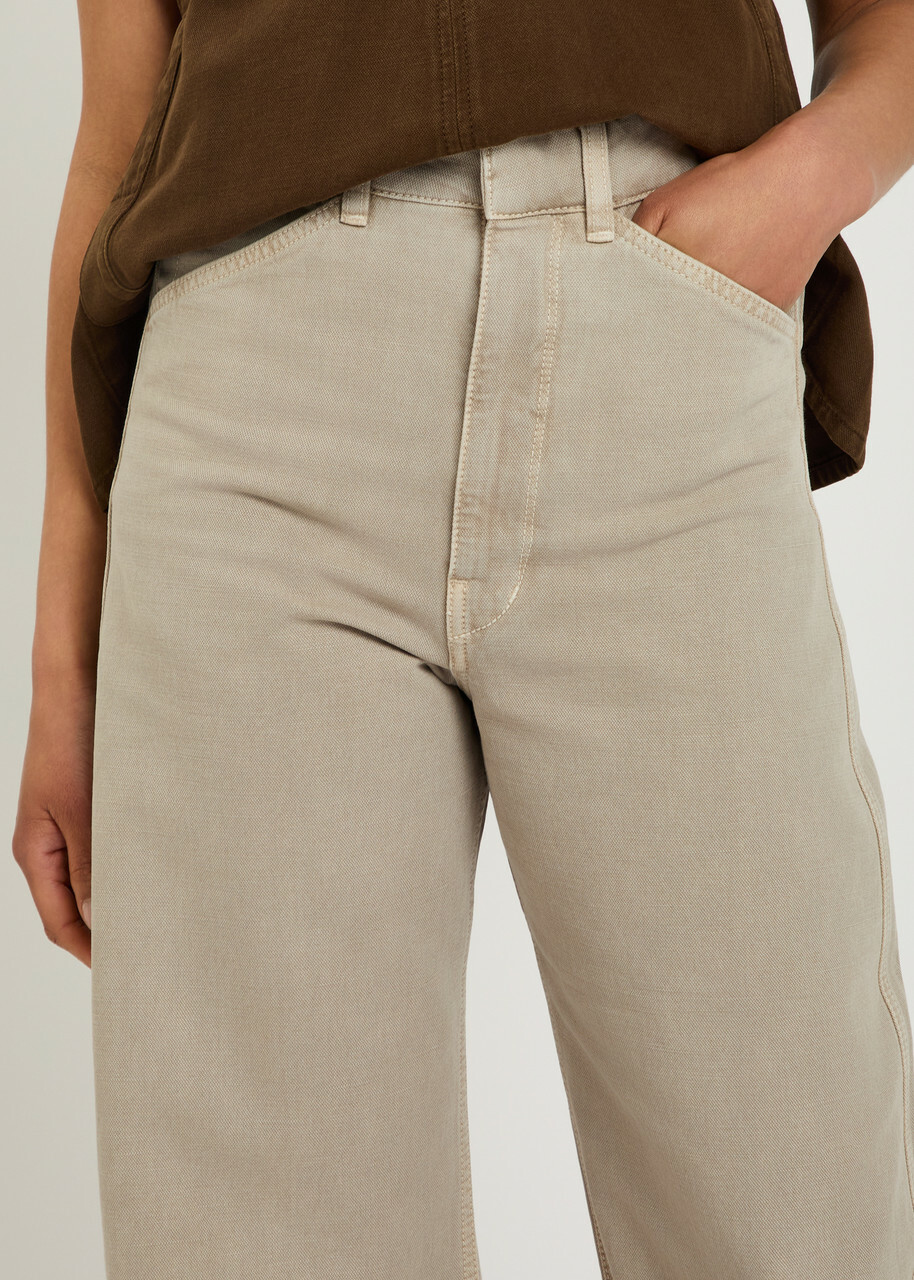 Lemaire Barrel-leg Jeans Natural