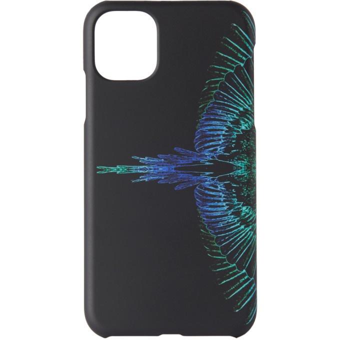Photo: Marcelo Burlon County of Milan Black and Blue Wings iPhone 11 Case
