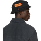 Heron Preston Black Twill Bucket Hat