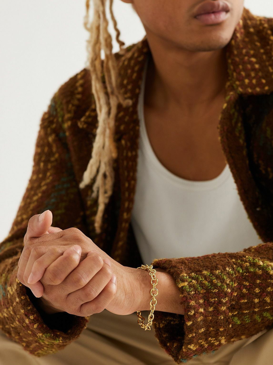Photo: Foundrae - Mixed Link Gold Chain Bracelet