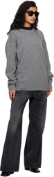 AMIRI Gray MA Applique Sweater