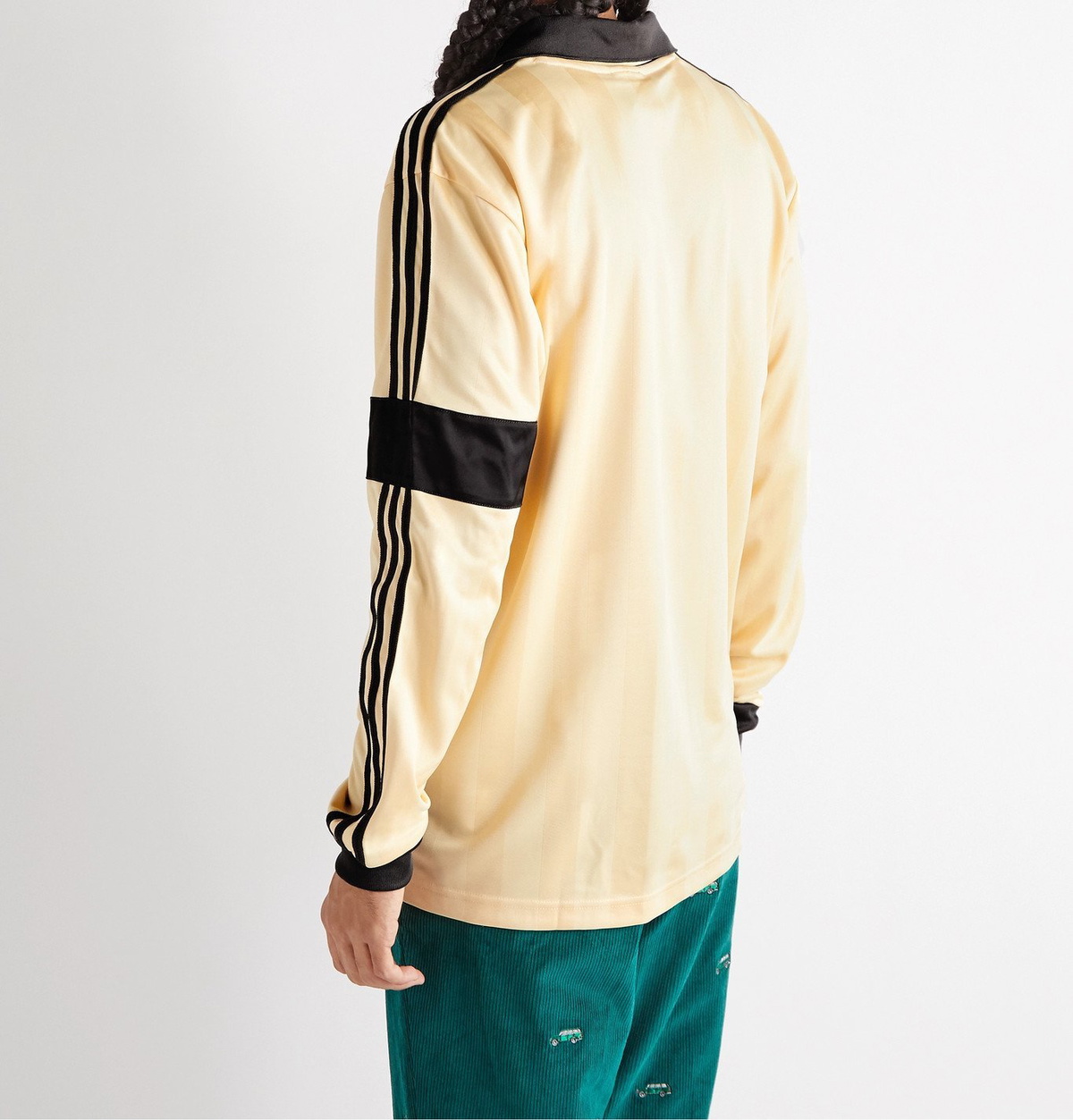 adidas Consortium - Wales Bonner Logo-Embroidered Striped adidas Consortium - Wales Bonner Logo-Embroidered Striped