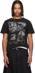 LU'U DAN Black Thrash T-shirt