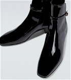 Saint Laurent - Jodhpur patent leather ankle boots