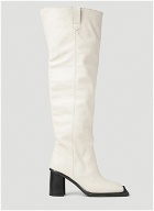Ninamounah - Howl Knee High Boots in White