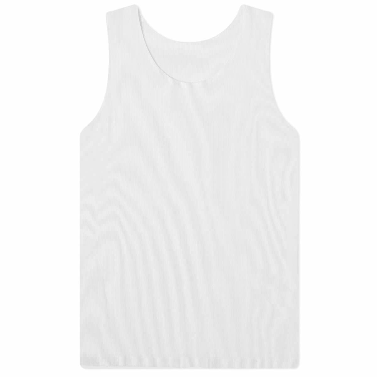 Pleats Please Issey Miyake Women's Mist Basics Vest in White Pleats ...