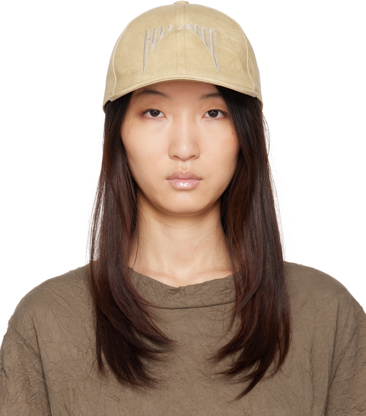 Photo: Rick Owens DRKSHDW Beige 'Hollywood' Baseball Cap