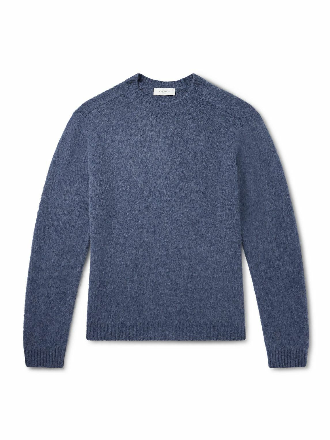 Boglioli - Slim-Fit Wool and Cashmere-Blend Sweater - Blue