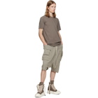 Rick Owens DRKSHDW Taupe Tower Creatch Cargo Pods Shorts