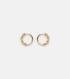 Mateo 14kt gold (585/1000) earrings with diamonds and pearls
