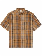 OrSlow - Checked Linen Shirt - Orange