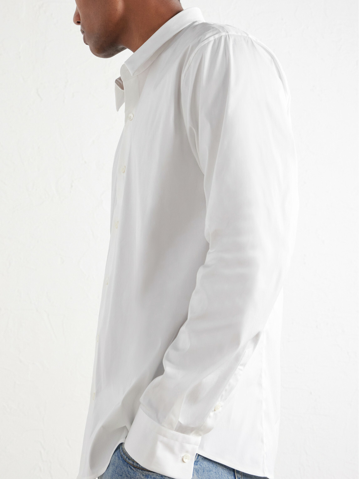 James Perse - Stretch Cotton-Blend Poplin Shirt - White