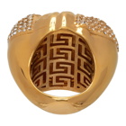 Versace Gold Crystal Medusa Ring
