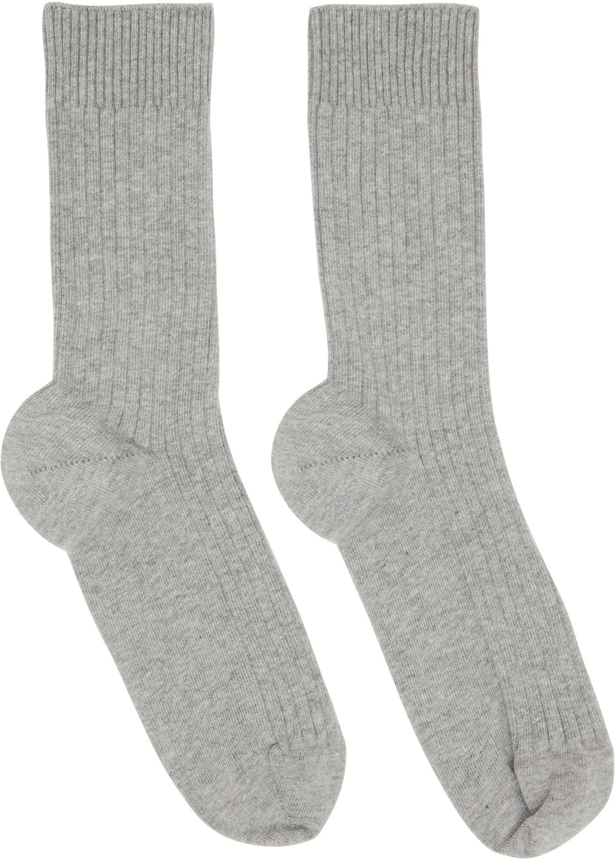Baserange Three-Pack Multicolor Cotton Rib Overankle Socks