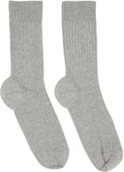 Baserange Three-Pack Multicolor Cotton Rib Overankle Socks