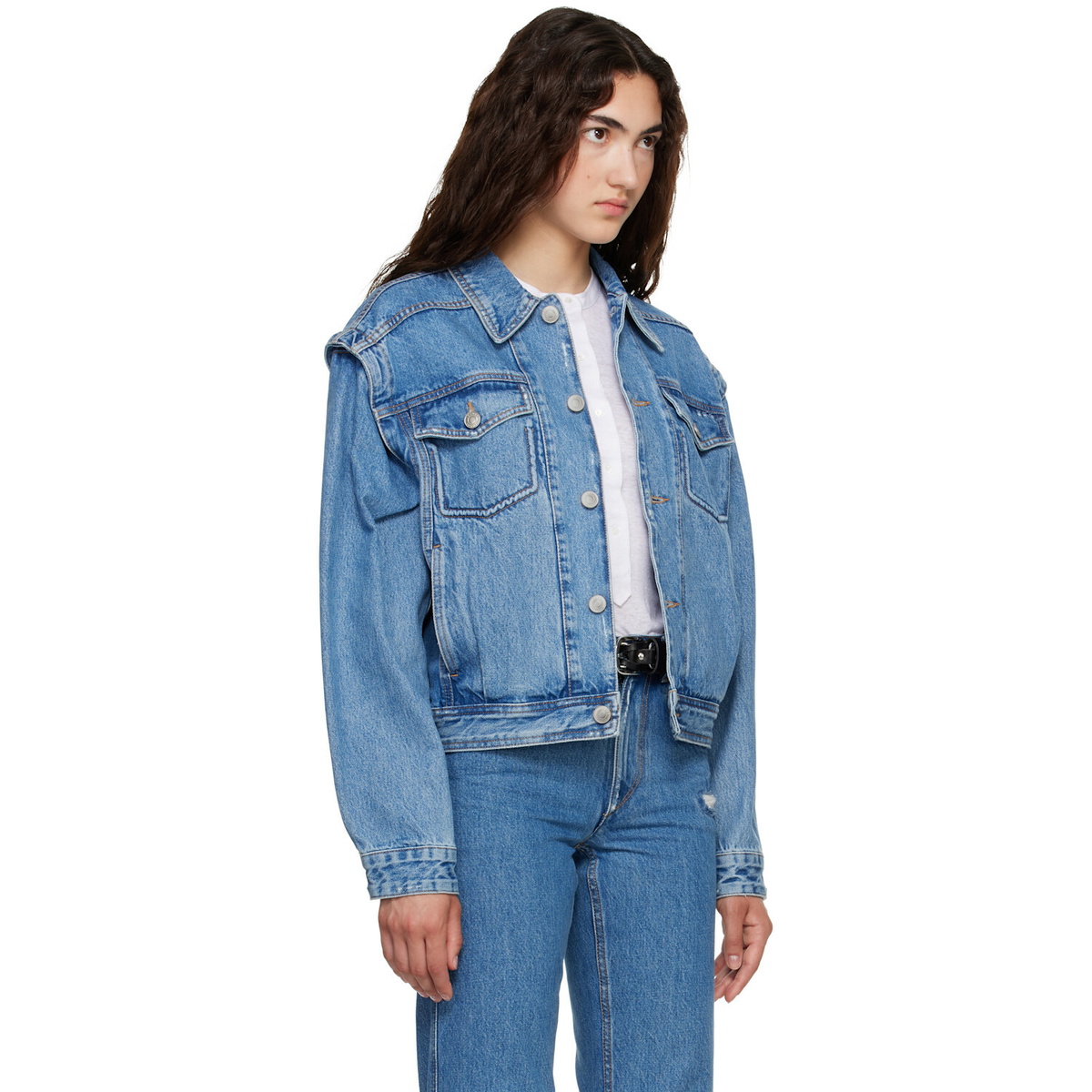 Isabel Marant Etoile Blue Zyma Denim Jacket