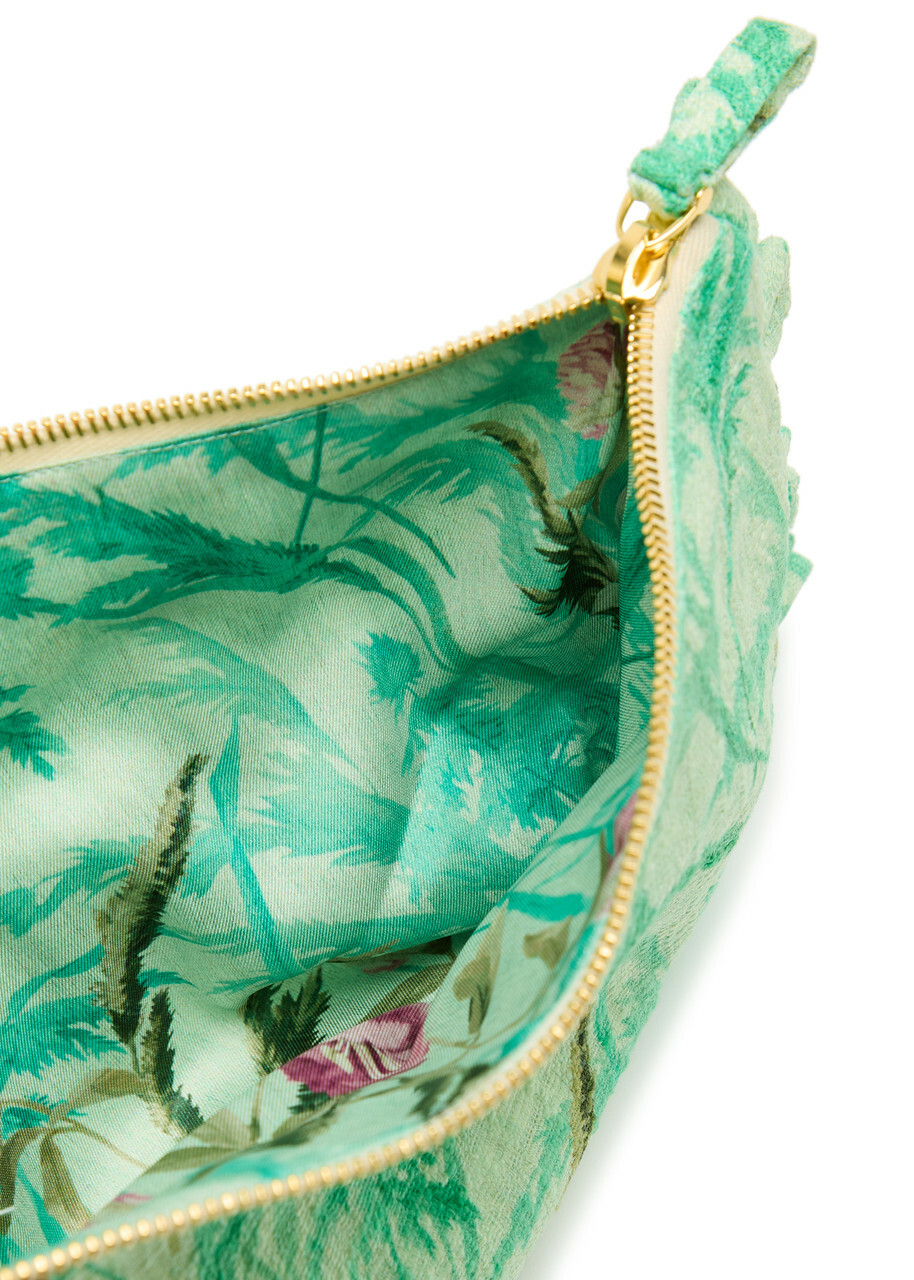 LA Double J Printed Stretch-cotton Hand Pochette Pouch - Multicoloured - One Size