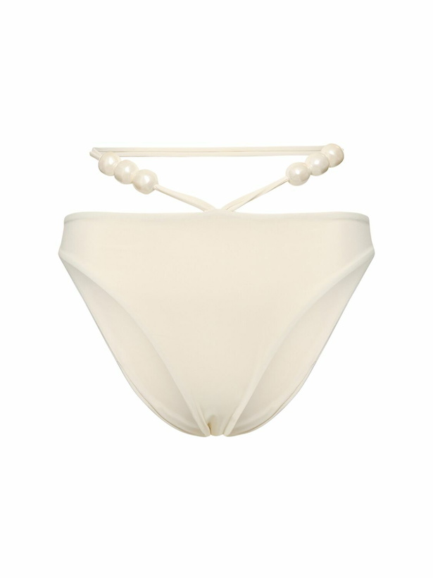 Photo: MAGDA BUTRYM Jersey Bikini Bottoms with beads