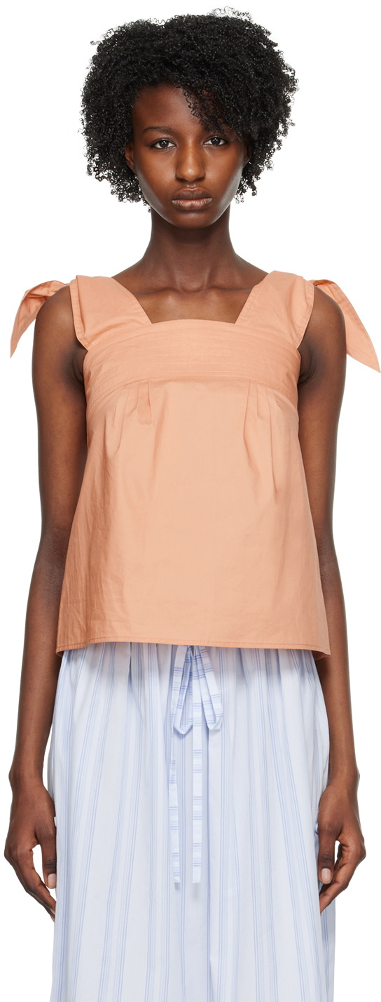 See by Chloé Pink Self-Tie Tank Top