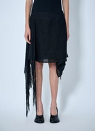 Yohji Yamamoto Asymmetric Fringe Skirt