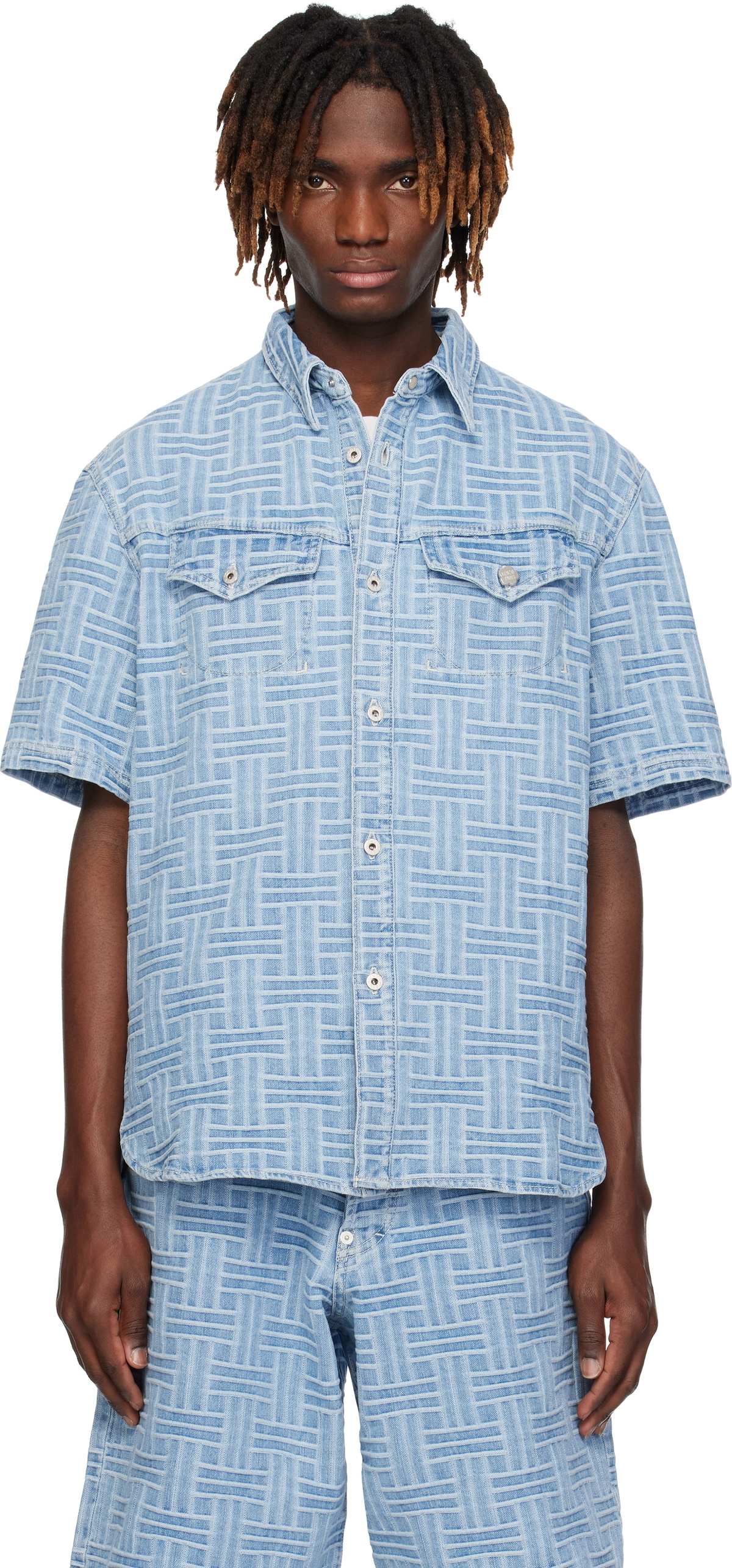 シャツ Kenzo Pastel Light Blue Cotton Shirt Kenzo Pastel Light Blue Cotton Shirt | Grailed