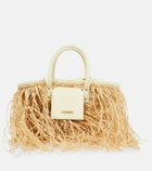 Jacquemus Le Panier Soli Raphia woven tote bag