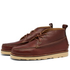 Bass Weejuns Men's Camp Moc III Ranger Boot in Tan Tumbled Leather