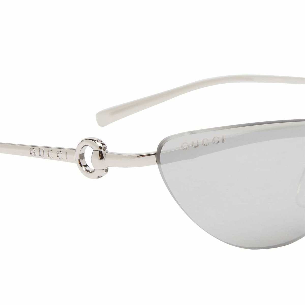 サングラス GUCCI Woman Sunglasses Silver GG1627S 002 NEW GUCCI GG1637S 002 OVERSIZED SILVER MASK WOMEN SUNGLASSES