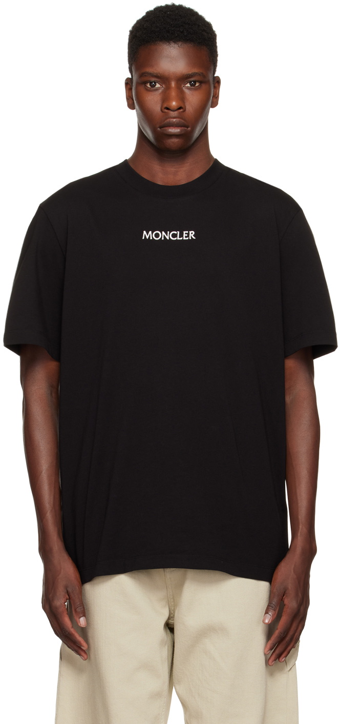 Moncler black shirt best sale