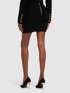 BALMAIN Maze Monogram Tweed Skirt