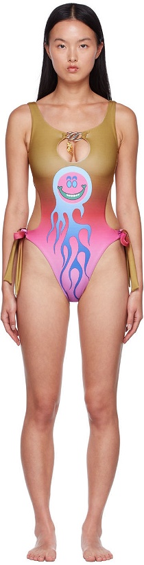 Photo: Chopova Lowena Multicolor Nylon One-Piece Swimsuit