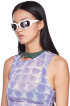 Lexxola White Ringo Sunglasses