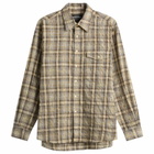 FrizmWORKS Men's Uneven Check Shirt in Yellow