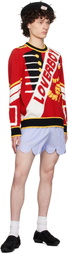 Charles Jeffrey LOVERBOY Blue Scalloped Boxer Shorts